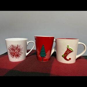 Set of 3 Starbucks Holiday Mugs